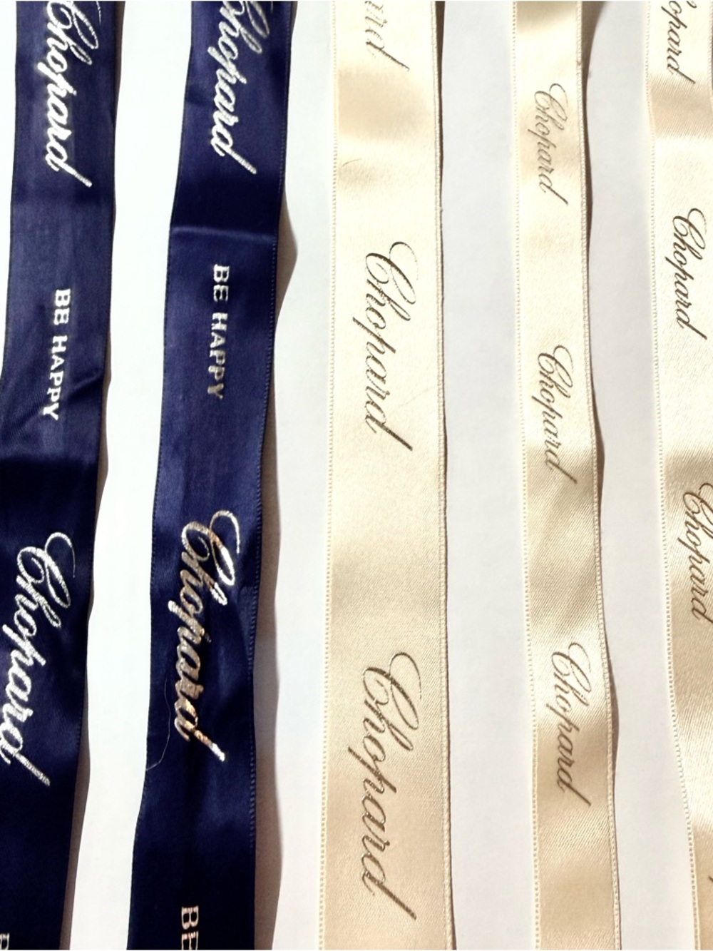 NEW Authentic CHOPARD Satin Ribbons Various Sizes